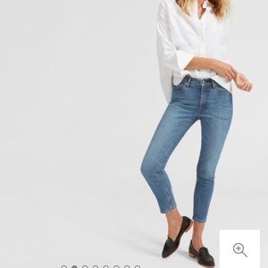 Everlane Mid-Rise Skinny Jeans in Mid Blue